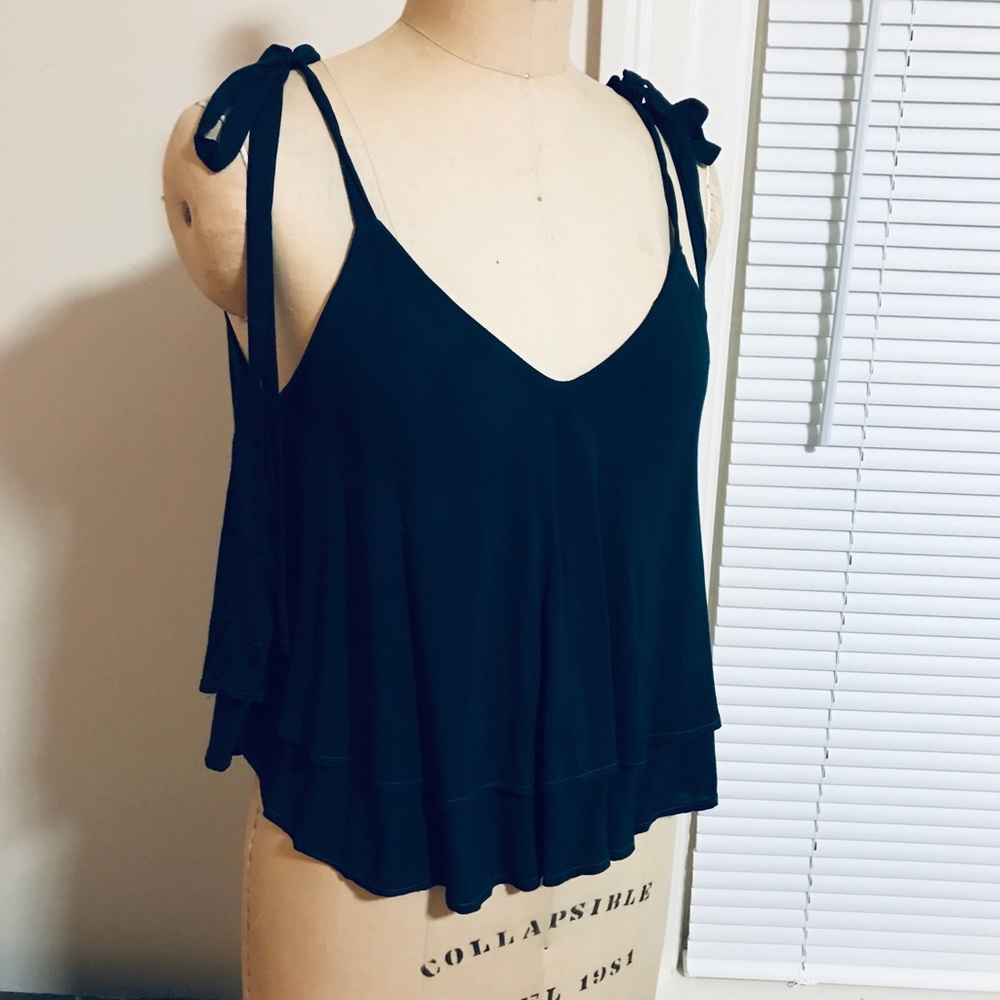 Blue Life Tie-Shoulder Tank